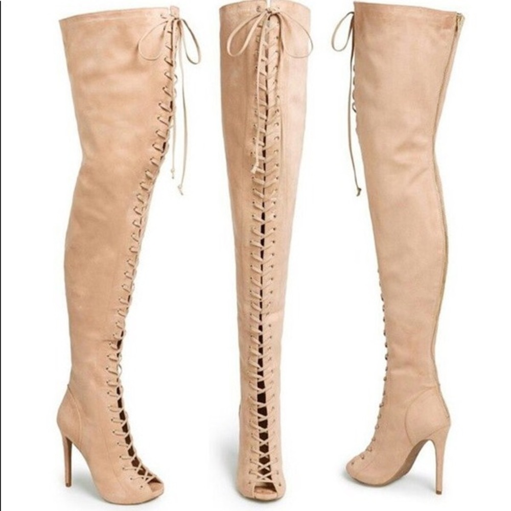 Zigi Piarry Lace - up Thigh High Boot